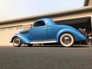 1936 ford custom kustom hot rod rat rod survivor barn find estate sale 36 ford coupe 1936 ford 3 window iron and steele 3window whitewalls ironandsteele